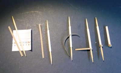 ... welche ich in 3D gestalte mit einem Zahnstocher als Kern ...