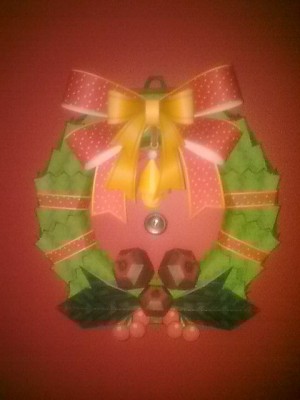 Decoration de Noël... Mais que j'ai laissé sur ma porte ^^